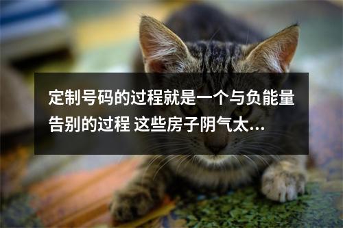 定制号码的过程就是一个与负能量告别的过程 这些房子阴气太重难聚财最好不要住