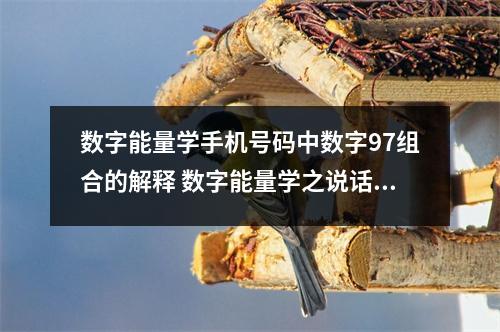 数字能量学手机号码中数字97组合的解释 数字能量学之说话少收获多的手机号码有哪些