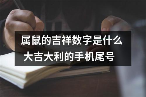 属鼠的吉祥数字是什么  大吉大利的手机尾号