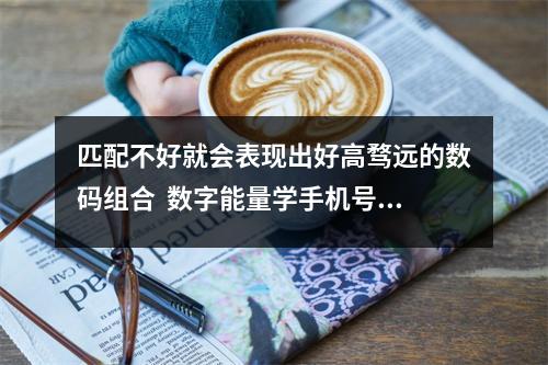 匹配不好就会表现出好高骛远的数码组合  数字能量学手机号码化解方法